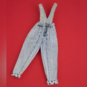 Vintage Stefano Worldwide Women’s 80s 90s Acid Wash Denim Overalls